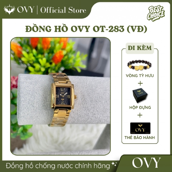 Đồng Hồ Nữ CLASSIC PETITE BLACK OVY OT-283 Đồng Hồ Nữ CLASSIC PETITE BLACK OVY OT-283